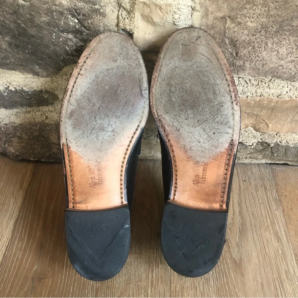 Allen Edmonds black loafers Maxfield size 11 made in the USA Price Firm